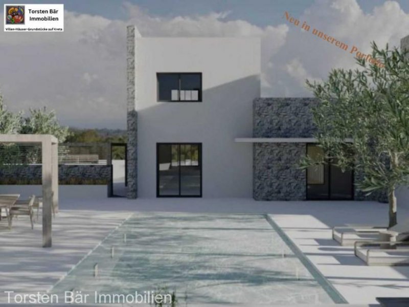 Drapanos Kreta, Drapanos Villenprojekt mit privatem Pool und Blick auf die weißen Berge Haus kaufen